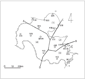 図２．大分県の気候区分